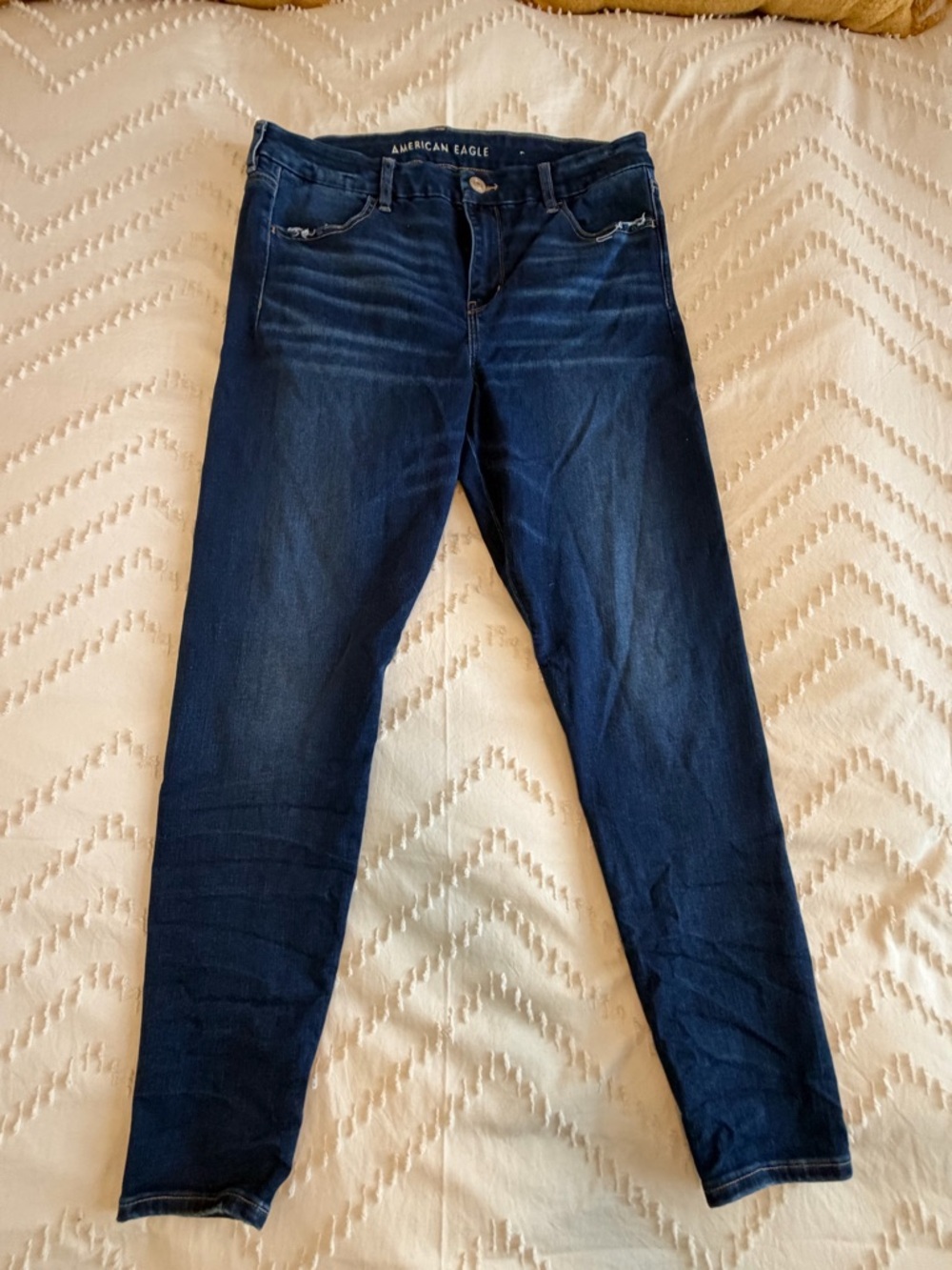 American Eagle Outfitters Women's Dark Blue Skinny Jeans